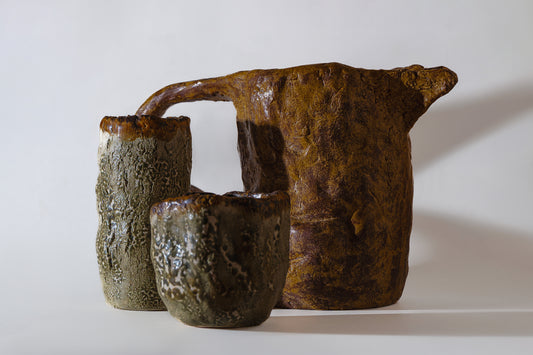 Barro Mi Amor - Set de Jarra y 2 vasos Kurinuki